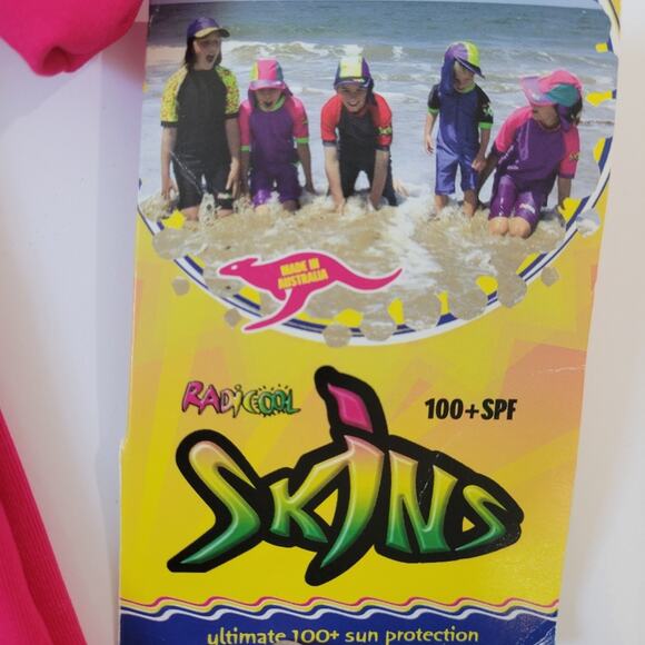 NWT Radicool Skinz Girl's Pink and Purple Rashguard Top SPF 100+ Size 2 - - - Picture 4 of 4